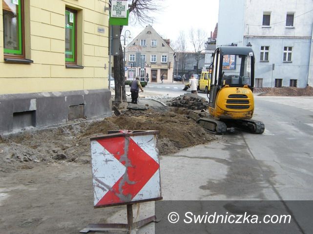 Świebodzice: Prace na Żeromskiego w Świebodzicach