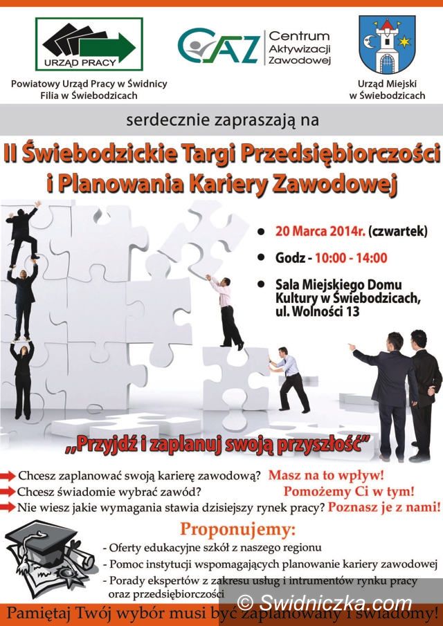 Świebodzice: II Świebodzickie Targi Przedsiębiorczości i Planowania Kariery