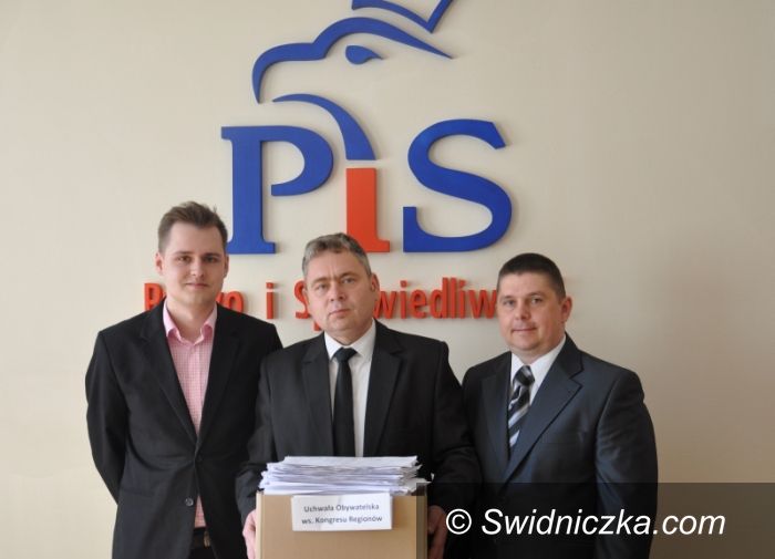 Świdnica: Uchwała Obywatelska ws. Kongresu Regionów trafiła do Przewodniczącej Rady Miejskiej