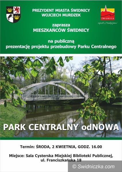 Świdnica/Trutnov: Jak będzie wyglądał Park Centralny? – prezentacja publiczna projektu