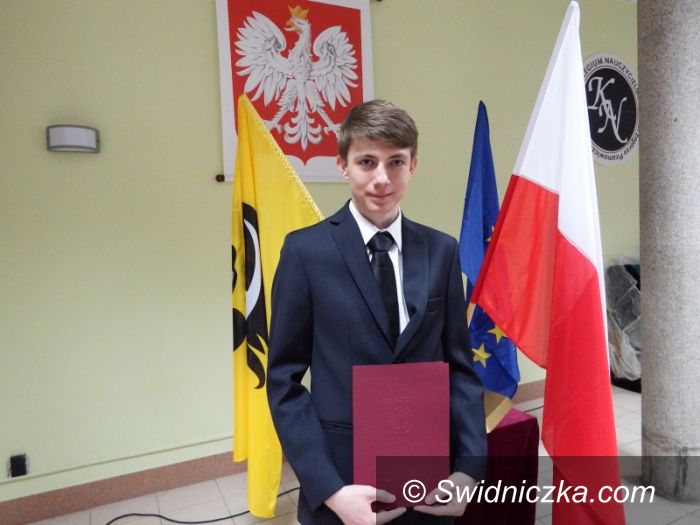 Wrocław: Najlepszy stypendysta powiatu świdnickiego