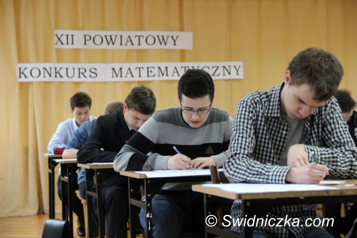 Świdnica: Konkurs matematyczny w "Mechaniku"