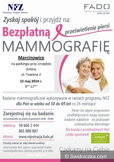 Marcinowice: Bezpłatna mammografia