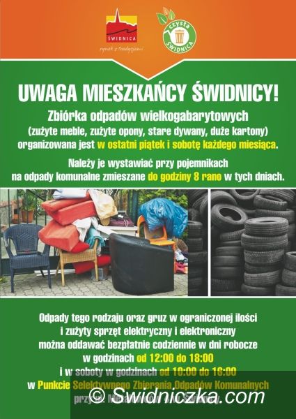 Świdnica: Zbiórka odpadów wielkogabarytowych