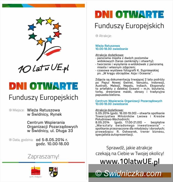 Świdnica: 10 lat w UE – dni otwarte