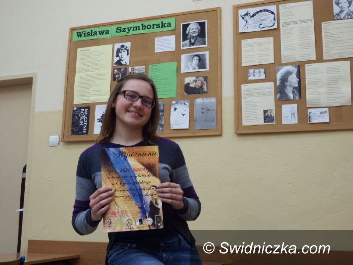Bolesławiec: Nadia Bielecka z II LO wyróżniona w turnieju recytatorskim