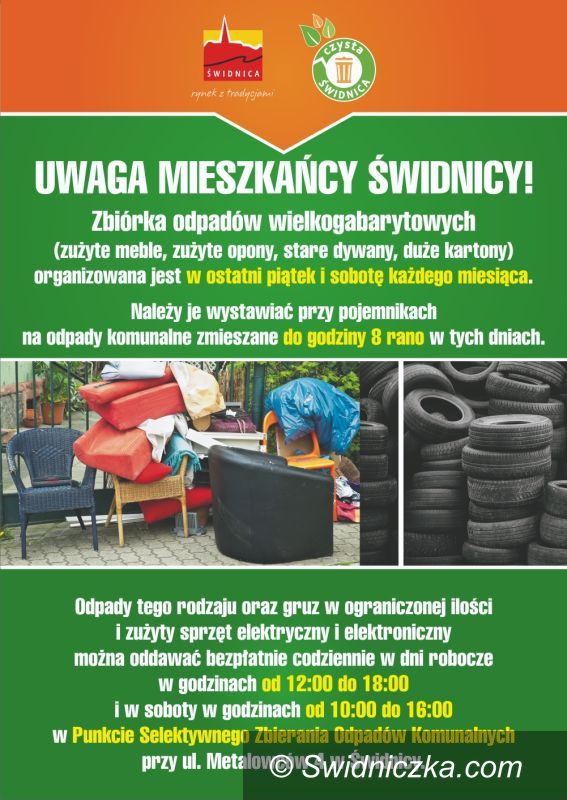 Świdnica: Zbiórka odpadów wielkogabarytowych
