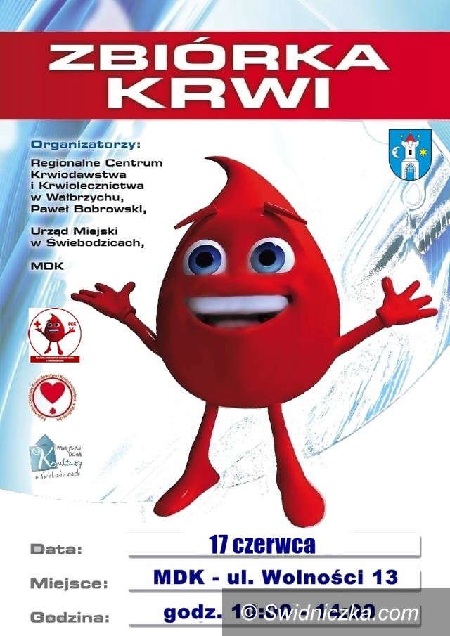 Świebodzice: Czerwcowe zbiórki krwi