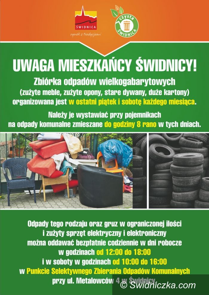 Świdnica: Zbiórka odpadów wielkogabarytowych