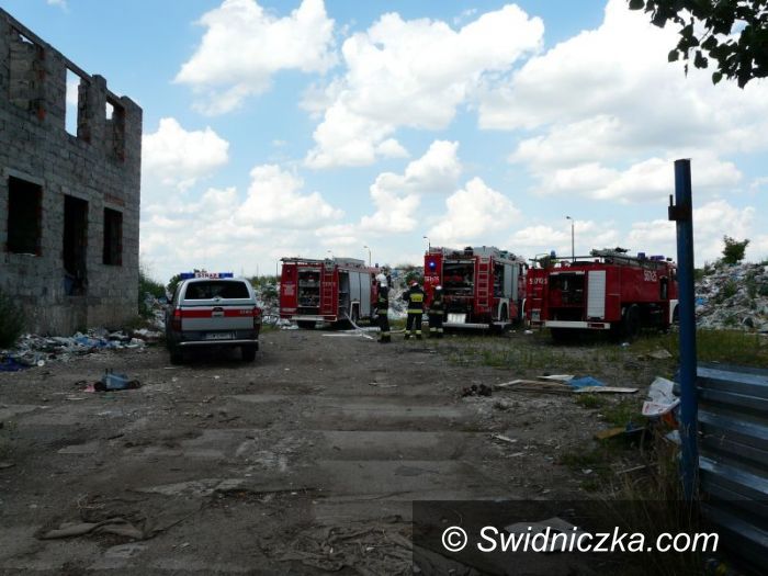 Świdnica: Groźny pożar na Zarzeczu