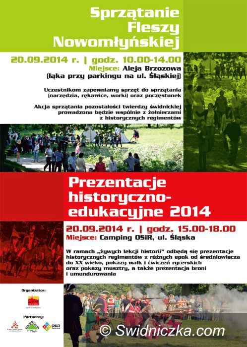Świdnica: Jesienne sprzątanie Fleszy i prezentacje historyczne