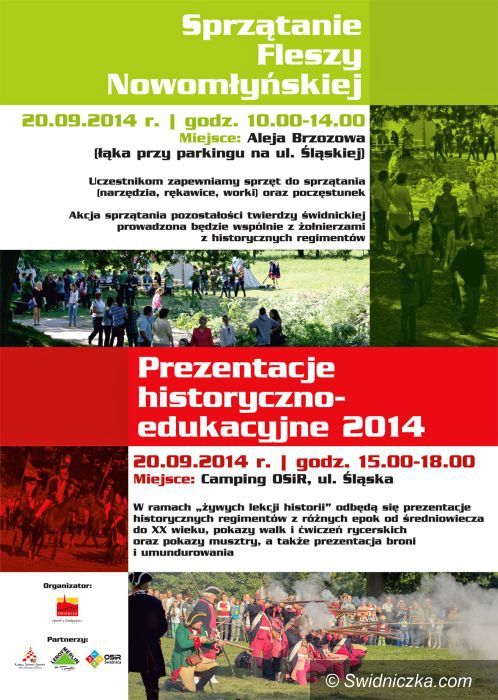 Świdnica: Jesienne sprzątanie Fleszy i prezentacje historyczne