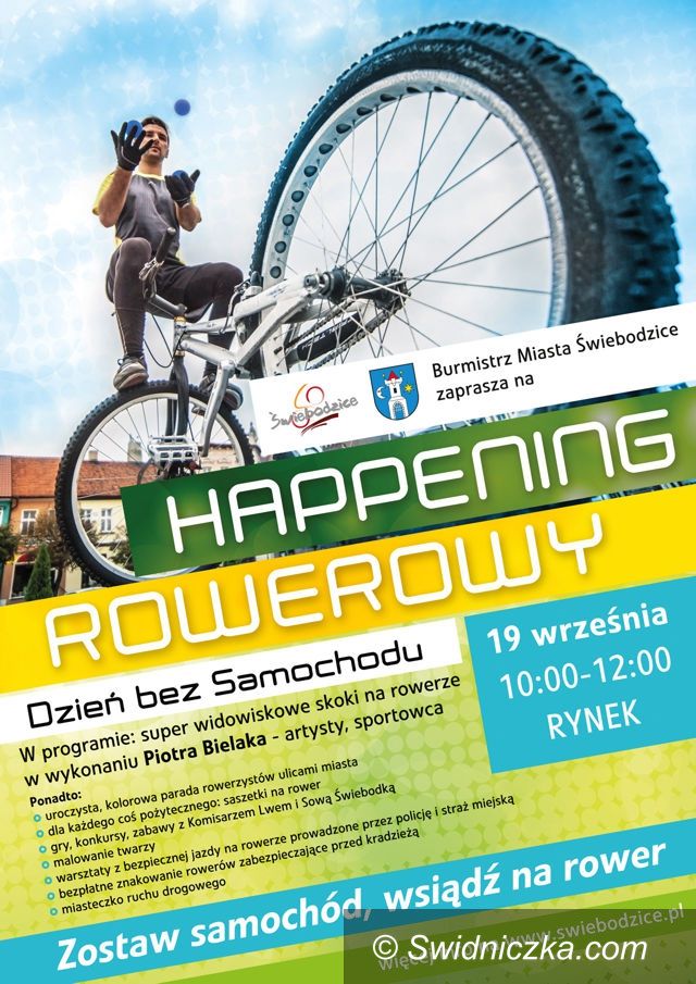 Świebodzice: Wsiądź na rower, przyjedź na happening