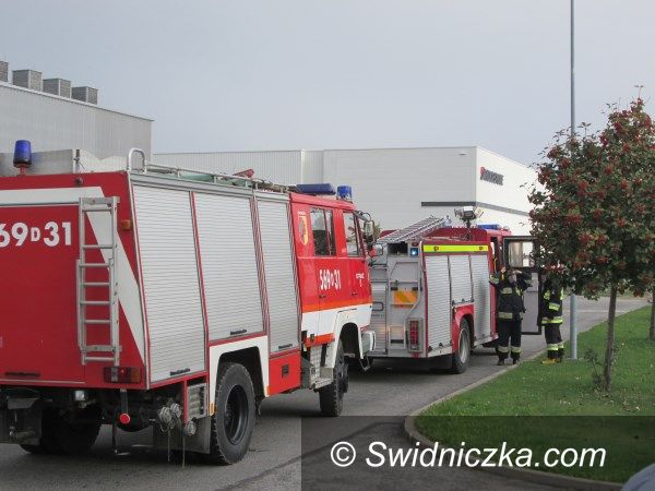 Żarów: Pożar i ewakuacja na żarowskiej strefie...
