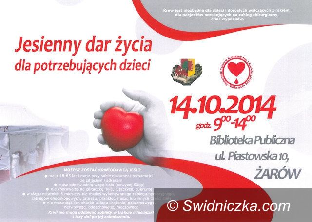 Żarów: Żarów: Przyjdź i oddaj krew
