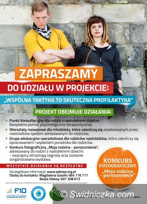 Świdnica: Warsztaty dla nastolatków i ich rodziców
