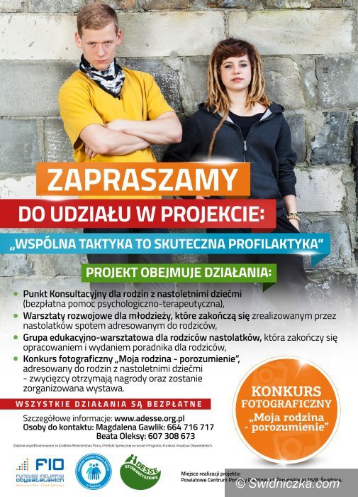 Świdnica: Warsztaty dla nastolatków i ich rodziców