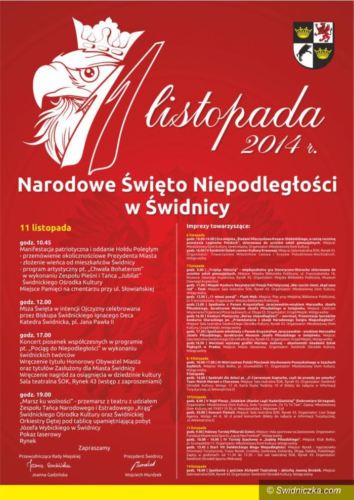 Świdnica: Wnuk Marszałka Józefa Piłsudskiego przyjedzie do Świdnicy – obchody Święta Niepodległości