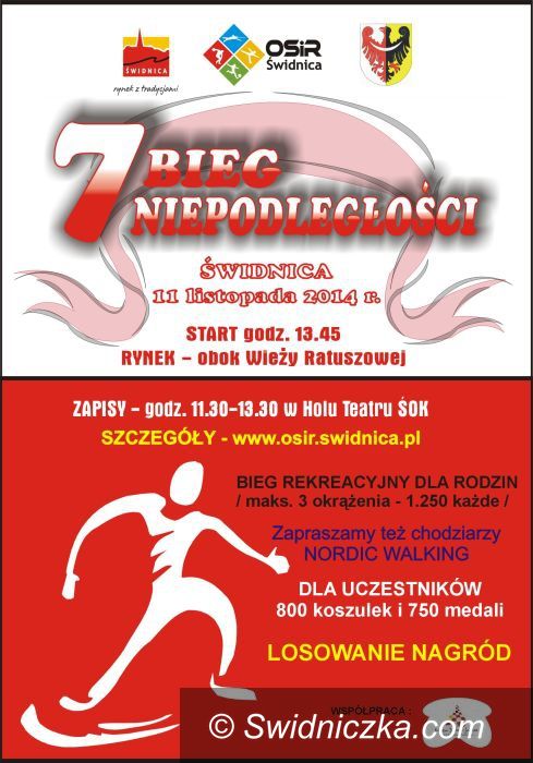 Świdnica: Siódma edycja Świdnickiego Biegu Niepodległości