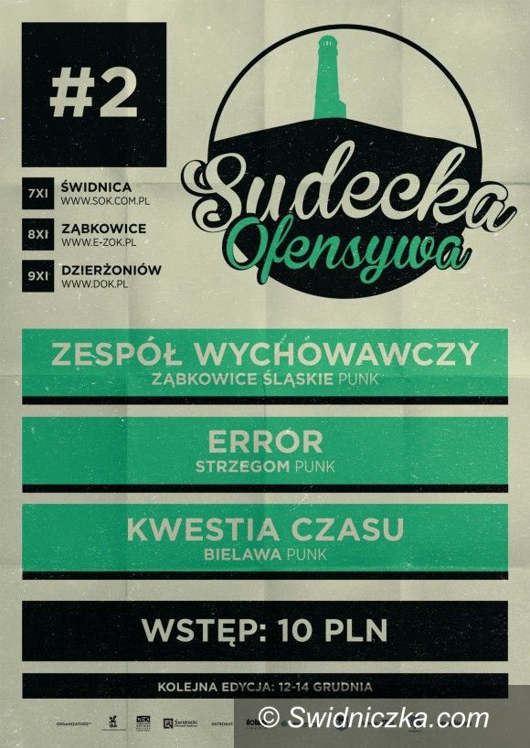 Świdnica: Weekend z punk rockiem w ramach Sudeckiej Ofensywy