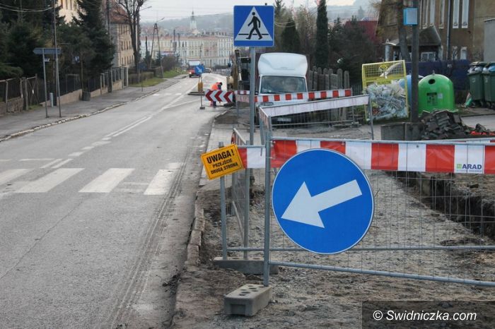 Świebodzice: Chmielna przejezdna, Skłodowskiej–Curie gotowa, Jeleniogórska zgodnie z planem