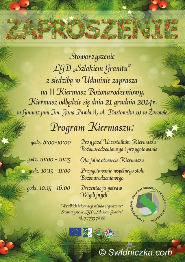 Żarów: Kiermasz Bożonarodzeniowy w Żarowie