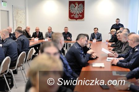 Świdnica: Odprawa roczna w Komendzie Powiatowej Policji w Świdnicy
