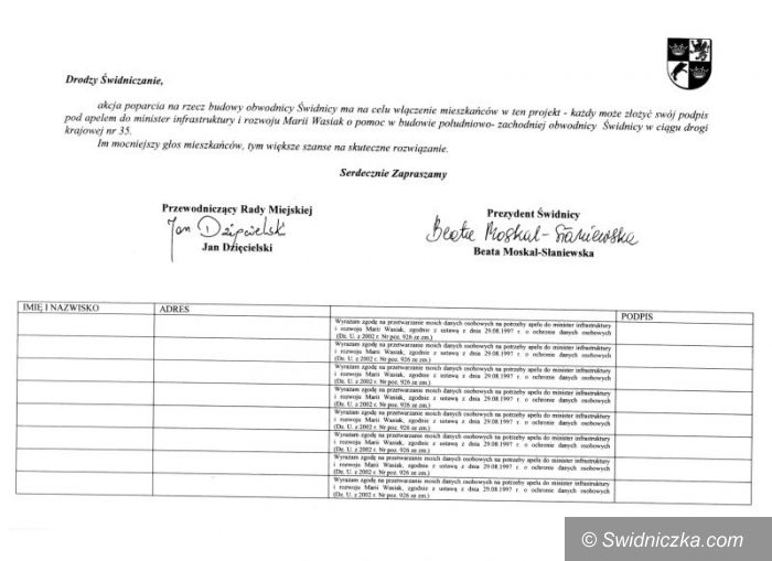 Świdnica: Szansa dla obwodnicy Świdnicy