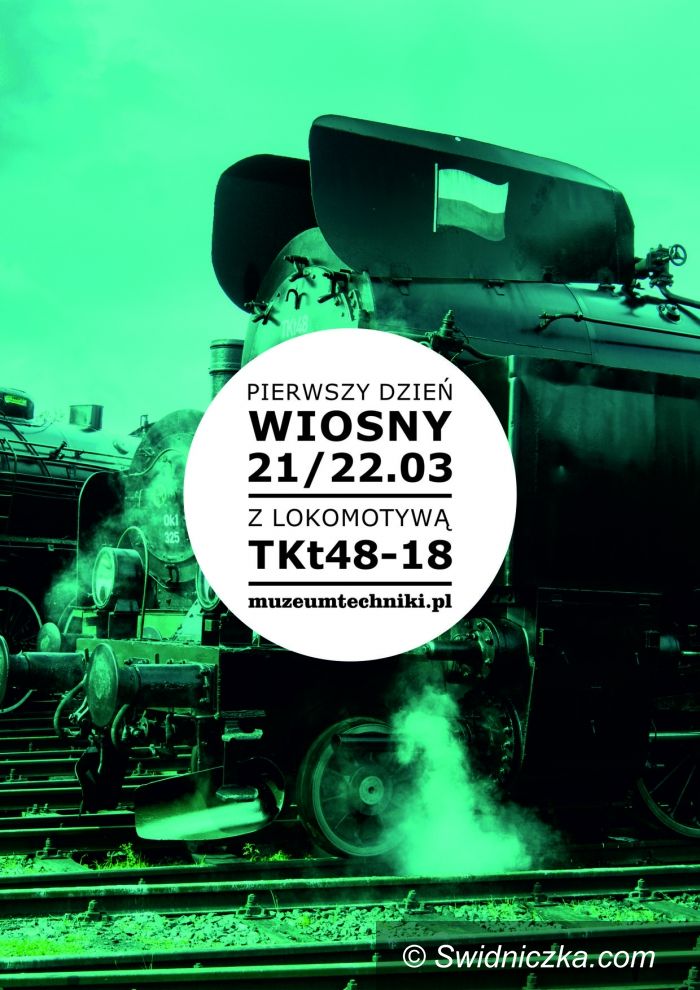 Jaworzyna Śląska: Pierwszy Dzień Wiosny z parowozem TKt48–18 w Jaworzynie Śląskiej