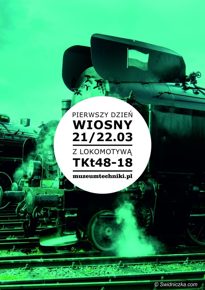 Jaworzyna Śląska: Pierwszy Dzień Wiosny z parowozem TKt48–18 w Jaworzynie Śląskiej