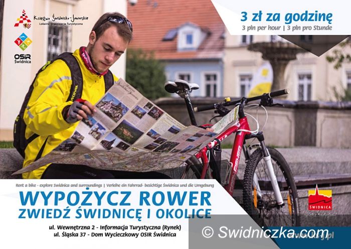 Świdnica: Wypożyczalnia rowerów w ŚOSIR i LOT