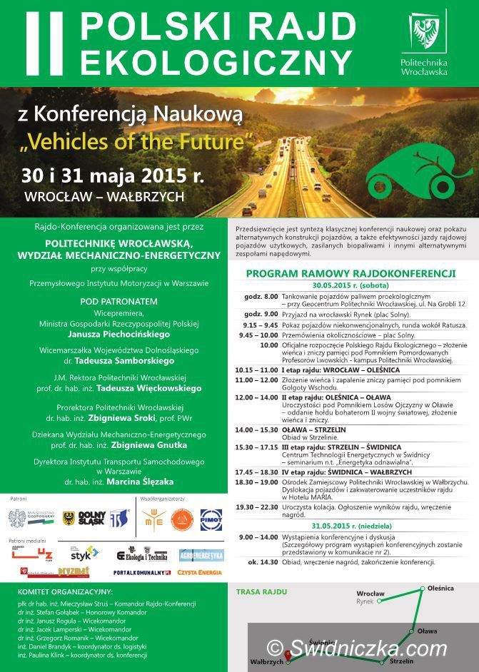 Świdnica: II Polski Rajd Ekologiczny przejedzie przez Świdnicę
