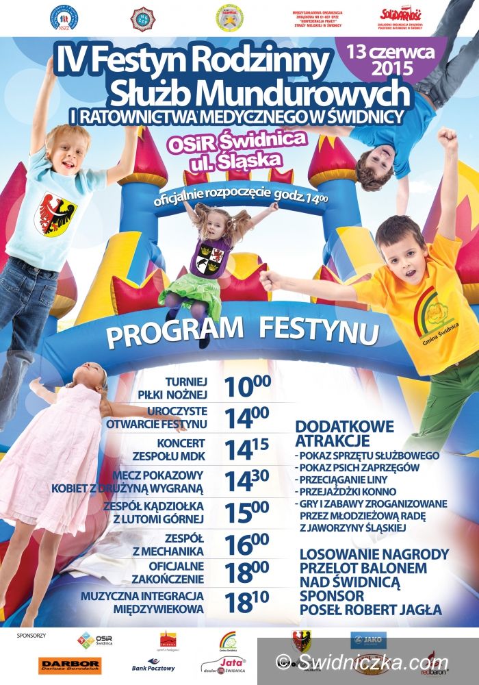 Świdnica: lV Festyn Rodzinny Służb Mundurowych i Ratownictwa Medycznego