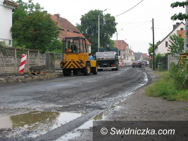 Marcinowice: Droga Marcinowice – Zebrzydów w przebudowie