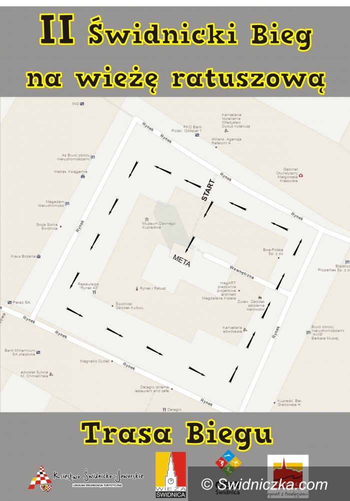 Świdnica: II Świdnicki Bieg na Wieżę Ratuszową
