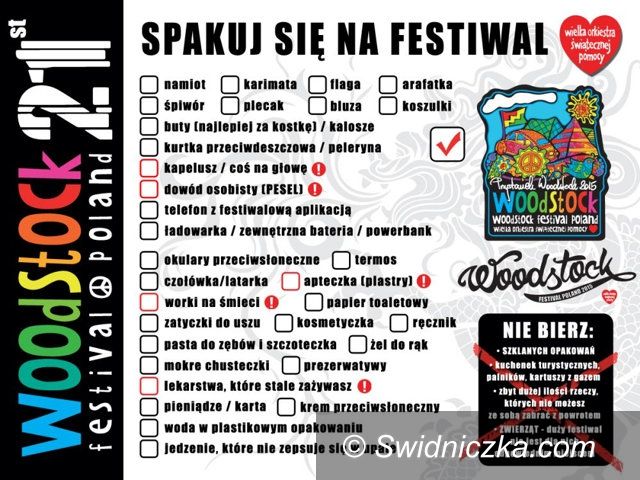 Świebodzice: Wolne miejsca na Woodstock