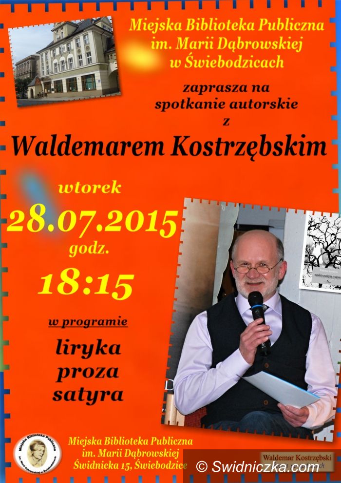 Świdnica/Świebodzice: Spotkania autorskie z poetą Waldemarem Kostrzębskim