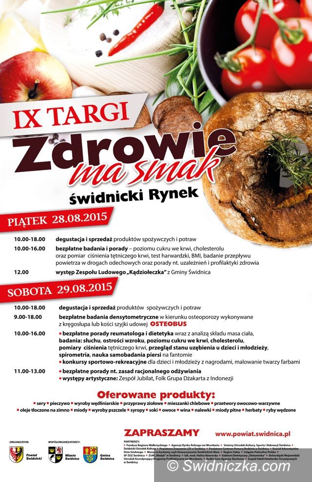 Świdnica: IX Targi „Zdrowie ma smak” już wkrótce