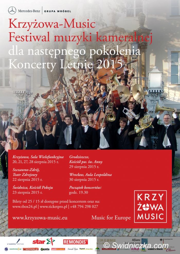 Region: Krzyżowa–Music: Koncerty kameralne w Krzyżowej, Grodziszczu i we Wrocławiu
