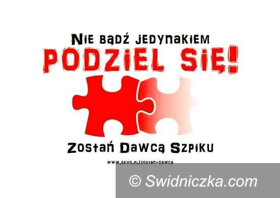 Świdnica: Oddaj krew i zostań dawcą szpiku