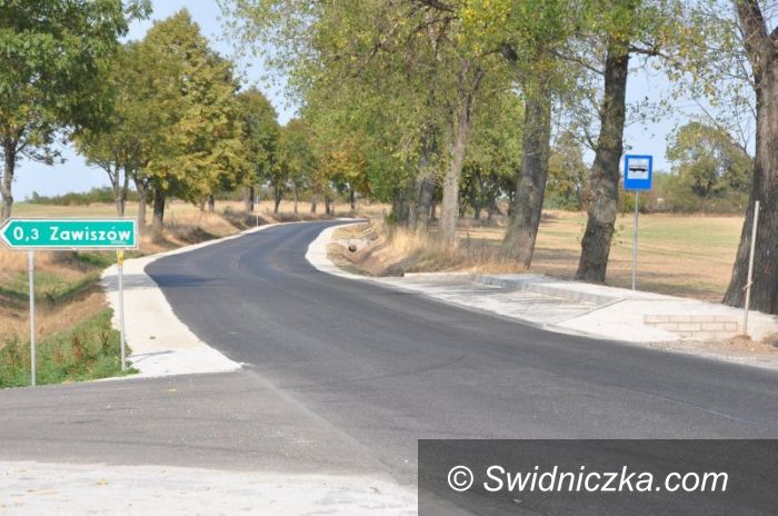 Świdnica: Zawiszów–Sulisławice–Wiśniowa kończy się remont