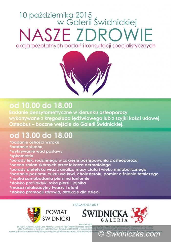 Świdnica: Bezpłatne badania w ramach akcji „Nasze Zdrowie”