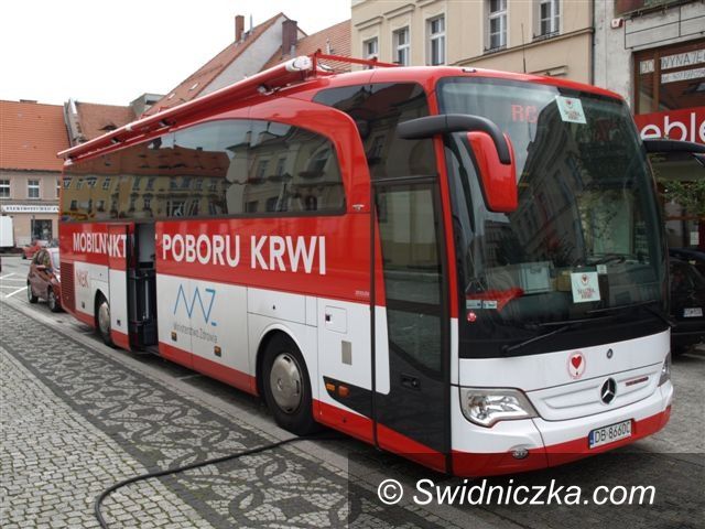 Świebodzice: Świebodzice: Mobilna zbiórka krwi