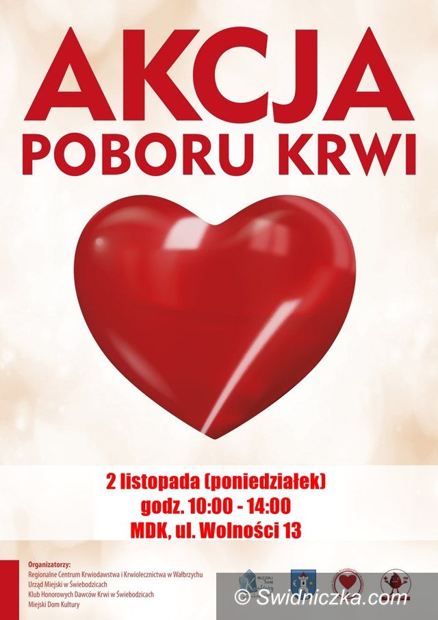 Świebodzice: Świebodzice: Oddaj krew w Dzień Zaduszny