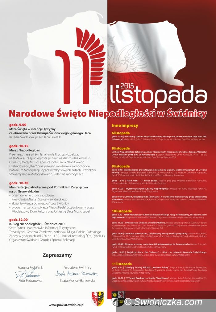 Świdnica: Narodowe Świeto Niepodległośći w Świdnicy