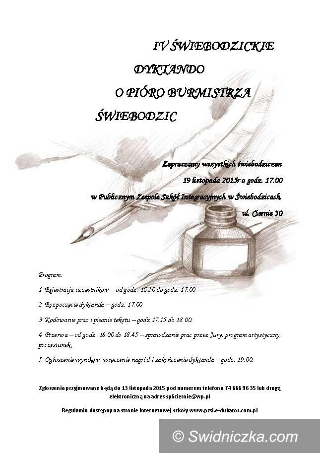 Świebodzice: Dyktando po raz czwarty