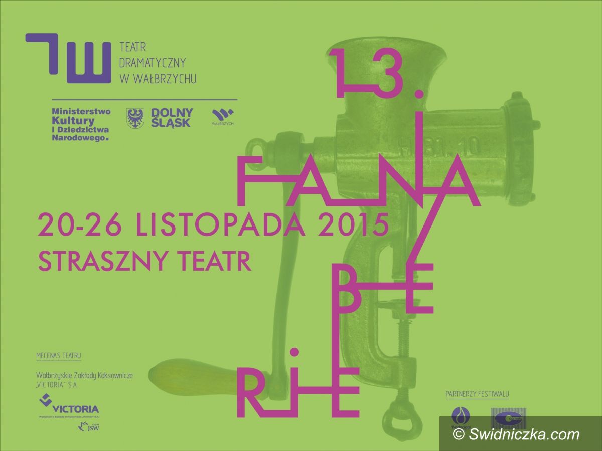 Wałbrzych: Ruszają 13. Wałbrzyskie FANABERIE Teatralne „STRASZNY TEATR”