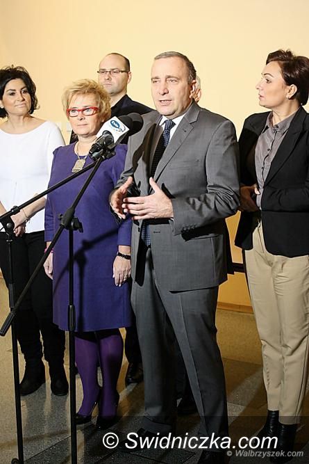 Wałbrzych: Grzegorz Schetyna z wizytą w Wałbrzychu