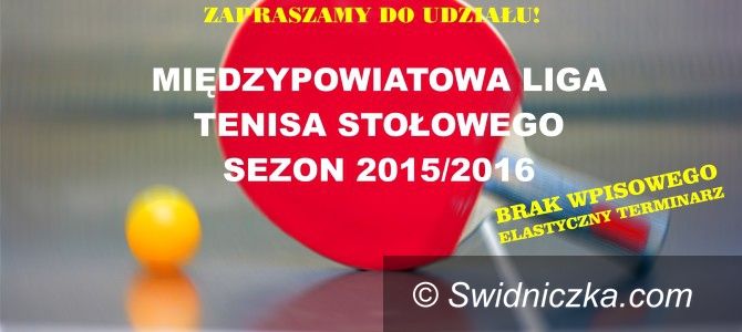 powiat świdnicki: Rusza Liga tenisa stołowego