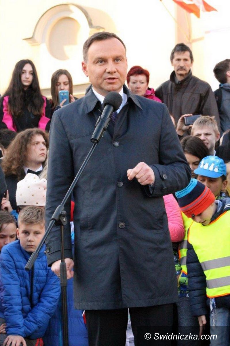 Świebodzice: Prezydent Andrzej Duda w Świebodzicach